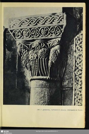 Abb. 27. Quedlinburg, Stiftskirche St. Servatius, Adlerkapitell der Krypta