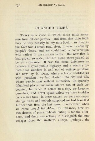 Changed times