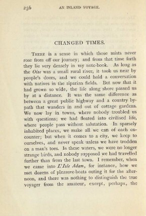Changed times