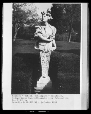 Allegorische Darstellungen der vier Jahrezeiten:Der Frühling