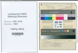 Entnazifizierung Maria Heiting , geb. 15.11.1913 (Putzmacherin)