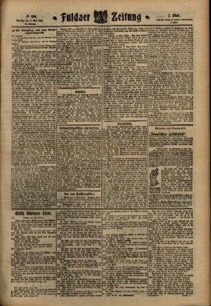 Zweite Ausgabe vom Dienstag, den 03. Mai 1910.