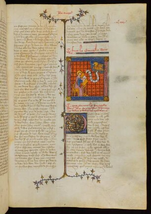 Titelminiatur: Der Evangelist Johannes mit dem Adler