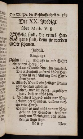 569-579, Schaffe in mir Gott ein reines Herz...