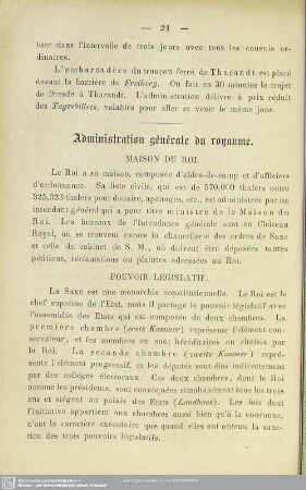 Administration générale du royaume