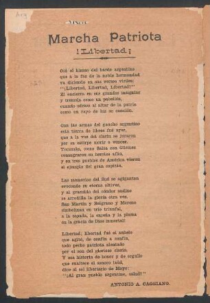 Marcha Patriota : !Libertad¡