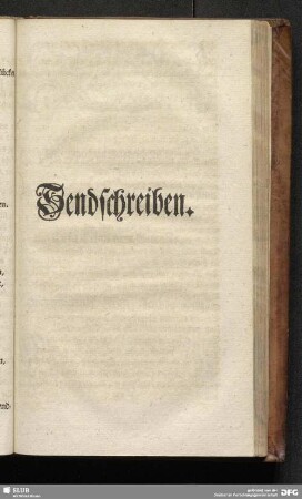 Sendschreiben