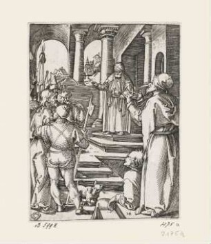 Christus vor Pilatus, Blatt 16 der Folge "Passion Christi"