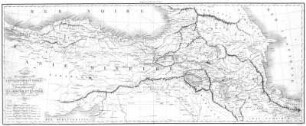 Carte Des Pays Compris Entre Constantinople Et Téhéran Pour servir a l'intelligence du Voyage De Mr. Le Chevr. Jaubert En Arménie Et en Perse [...] 1821.