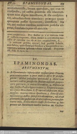 XV. Epaminondas