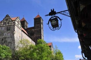 Quedlinburg - Stiftskirche : Stiftskirche und Schloss, aufgenommen in Quedlinburg am 14. April 2014. Foto Uwe Gerig