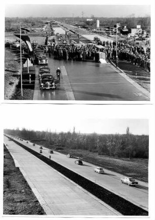 Eröffnung der Teilstrecke Neuenburg - Märkt durch den Bundesminister für Verkehr Dr. Hans-Christoph Seebohm am 19.12.1959