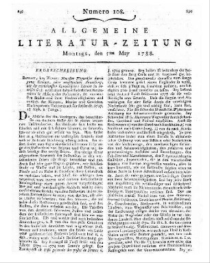 [Pezzl, Johann]: Skizze von Wien. - Wien ; Leipzig : Krauß H. 3. 1787