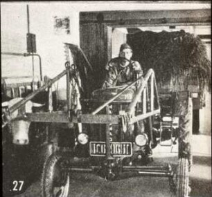 Mechanisierte Rinderstallfütterung
