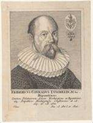 Friedrich Conrad Tuschelin aus Zweibrücken, Rat der Pfalzgrafen von Neuburg / Zweibrücken, dann Ratskonsulent in Nürnberg; gest. 14. Juni 1634