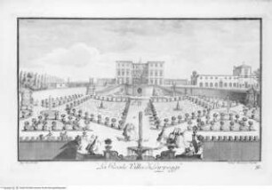 Vedute delle ville, e d'altri luoghi della Toscana / Giuseppe Zocchi. Nuova ed. Firenze Bouchard, 1757Tafel 50.: La Reale Villa di Lappeggi - Vedute delle ville, e d'altri luoghi della Toscana