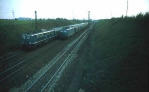 Einfahrt Bietigheim Lok 110 238 Güterzug