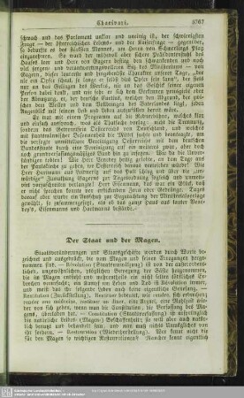 Der Staat und der Magen