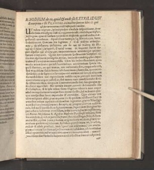 Exodium de eo, quid & unde sit Extrilidus? Excerptum [...]