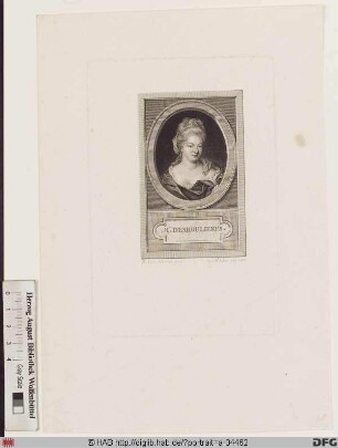 Bildnis Antoinette Deshoulières, geb. Du Ligier de La Garde