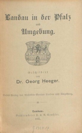 Landau in der Pfalz und Umgebung