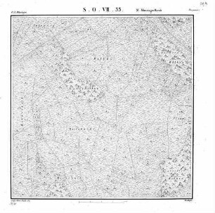Kartenblatt SO VII 33 Stand 1821