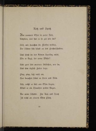 Katz und Spatz
