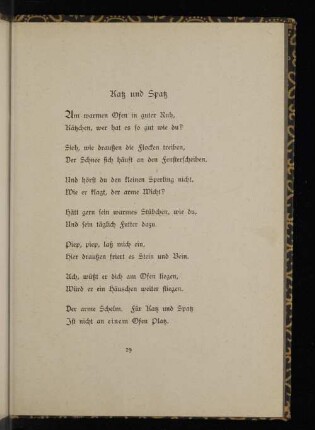 Katz und Spatz