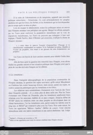 1) Les Arméniens :