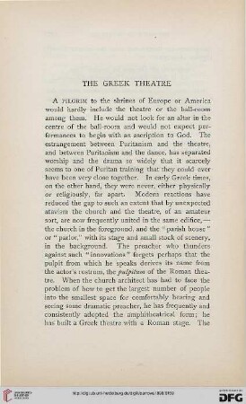 The Greek Theatre