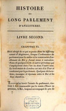 Histoire du Long-Parlement convoqué par Charles Ier en 1640. 2