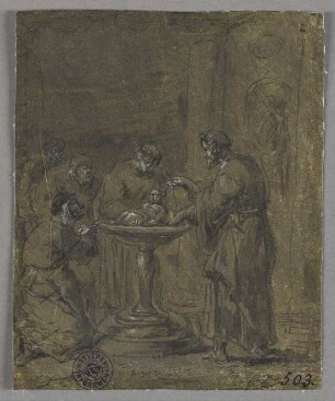 Eulenspiegels Taufe, aus: "Geschichte des Till Eulenspiegel"