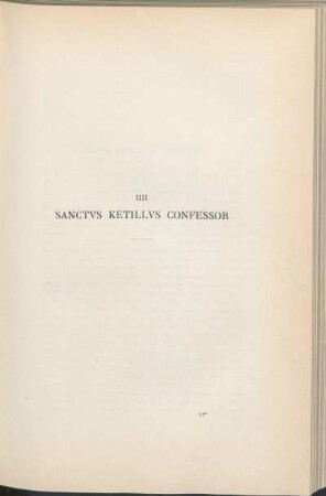 IIII Sanctvs Ketillvs Confessor