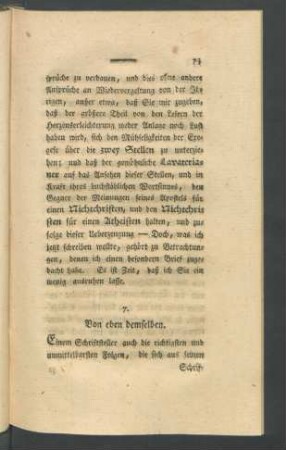 7. Von eben demselben