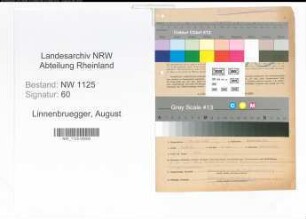 Entnazifizierung August Linnenbruegger , geb. 24.12.1897 (Polizist)