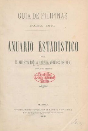 1881: Guía de Filipinas