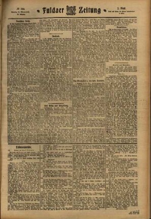 Zweite Ausgabe vom Dienstag, den 24. Oktober 1911.