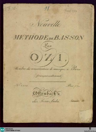 Nouvelle methode de basson : (francais & allemand)