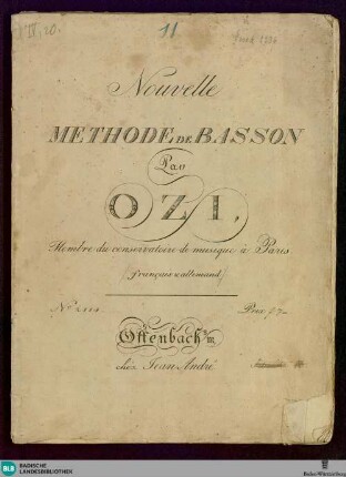 Nouvelle methode de basson : (francais & allemand)