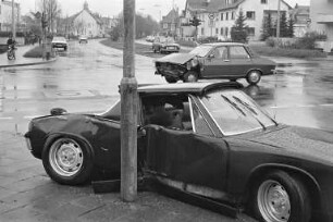 Verkehrsunfall auf der Kreuzung Sudetenstraße/Reinmuthstraße