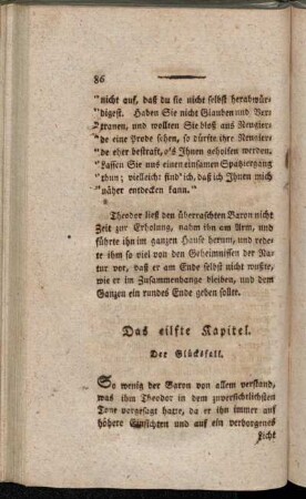 Das eilfte Kapitel. - Das funfzehnte Kapitel.