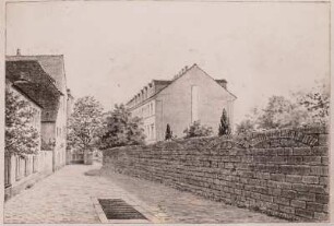 Dresden: In der Poliergasse, Eingang in das Hempelsche Grundstück
