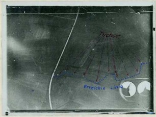 Foto zu Übungszwecken für die Verbindung der Infanterie mit Fliegern (Luftbild)