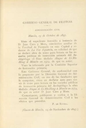 Gobierno General de Filipinas