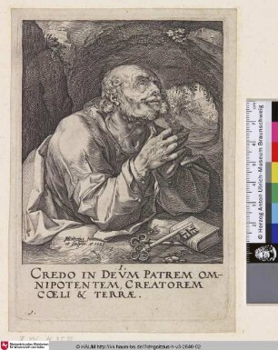 [Der Heilige Petrus als Büßer; St. Petrus; Apostel Petrus]