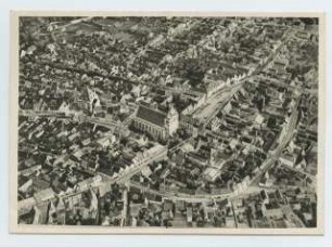 Flugaufnahme von der Altstadt, Zerbst: Ansicht