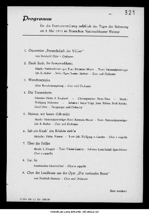 Festveranstaltung anläßlich des Tages der Befreiung