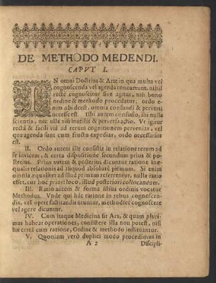 De Methodo Medendi. Caput I.