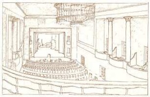 Fischer, Theodor; Mannheim; Kammerspiele - Innenraum (Perspektive)