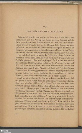VII. Die Büchse Der Pandora